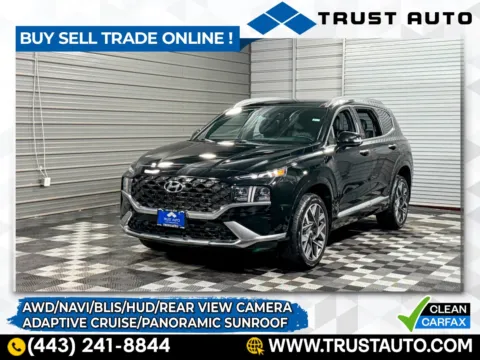 Black 2023 Hyundai Santa Fe Calligraphy AWD SUV for sale in Sykesville, MD