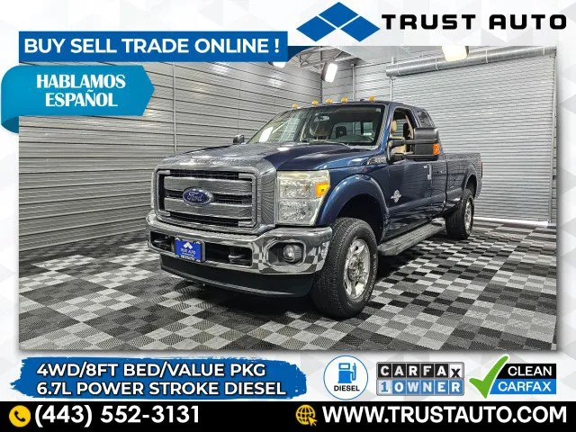2015 Ford Super Duty F-250 XLT 4WD SuperCab 8FT Bed Power Stroke Diesel Pickup Truck w/Value Pkg for sale in Sykesville, MD