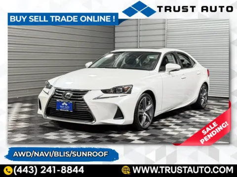 White 2017 Lexus IS 300 AWD Sedan for sale in Sykesville, MD