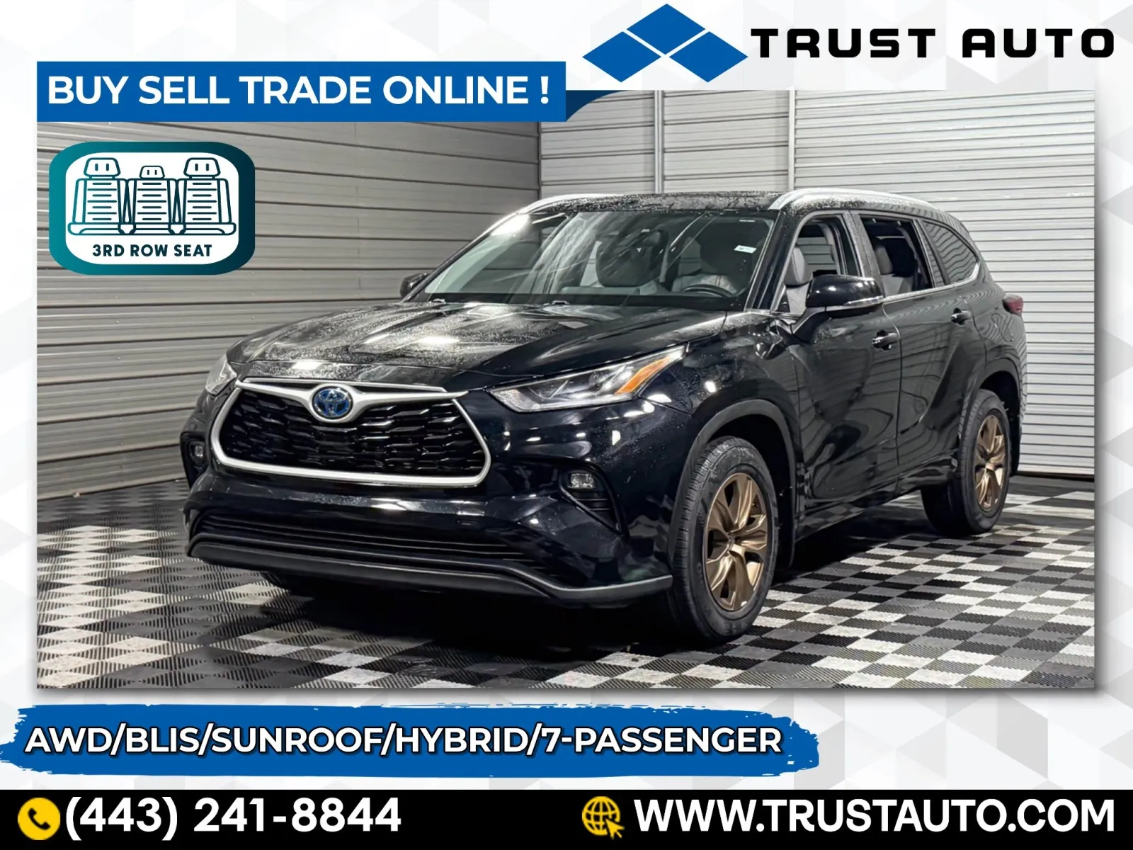 2023 Toyota Highlander Hybrid Bronze Edition AWD 7-Passenger SUV for sale in Sykesville, MD