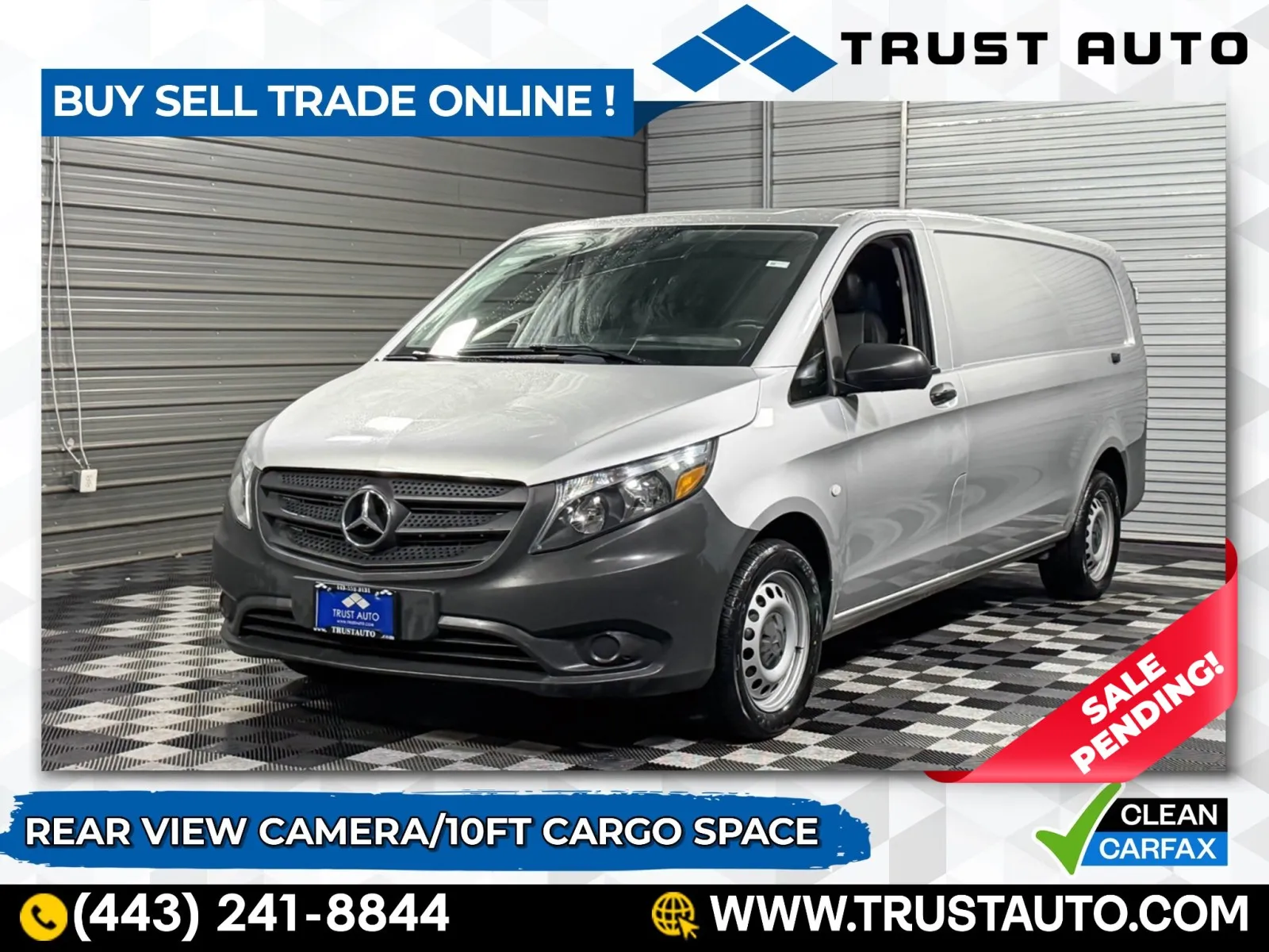 2020 Mercedes-Benz Metris Cargo 135''WB Standard Roof Minivan/Van for sale in Sykesville, MD