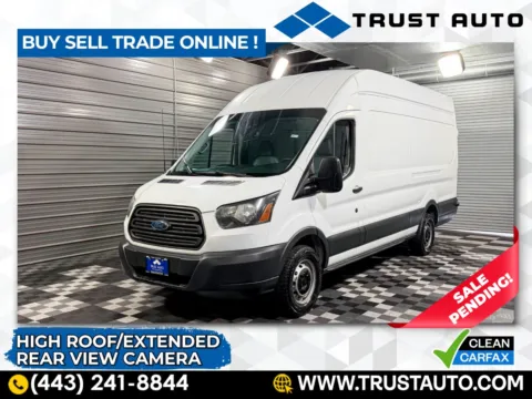 White 2017 Ford Transit T-250 Cargo 148''WB High Roof Extended Minivan/Van for sale in Sykesville, MD