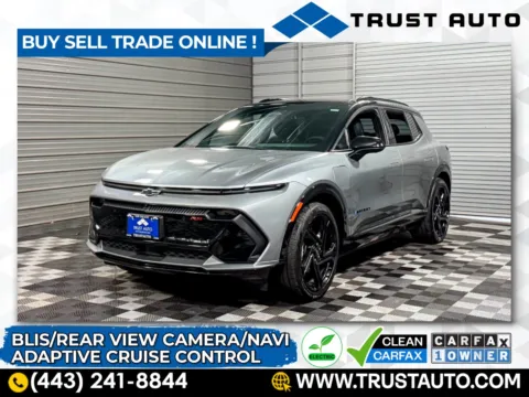 Gray 2024 Chevrolet Equinox EV RS Electric SUV for sale in Sykesville, MD