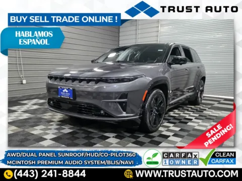 Gray 2024 Jeep Wagoneer S Launch Edition AWD Electric Luxury SUV for sale in Sykesville, MD