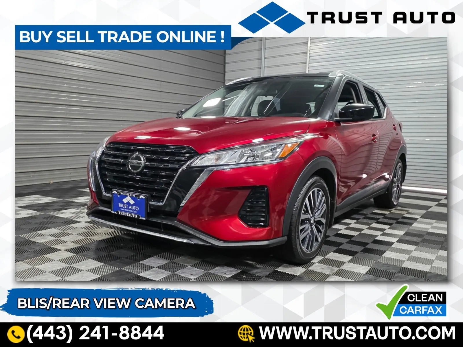 Red 2021 Nissan Kicks SV SUV for sale in Sykesville, MD