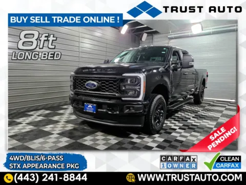 Black 2023 Ford Super Duty F-350 SRW XL 4WD Crew Cab Long Bed Pickup Truck w/STX Appearance Pkg for sale in Sykesville, MD