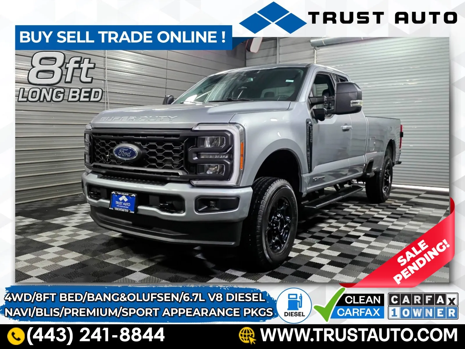 2023 Ford Super Duty F-350 SRW XLT 4WD Super Cab 8FT Bed 6.7L V8 Power Stroke Diesel Pickup Tru for sale in Sykesville, MD