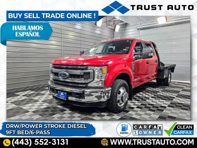 2022 Ford Super Duty F-350 Flatbed XLT RWD DRW Crew Cab Dually Power Stroke Diesel Pickup Truck for sale in Sykesville, MD