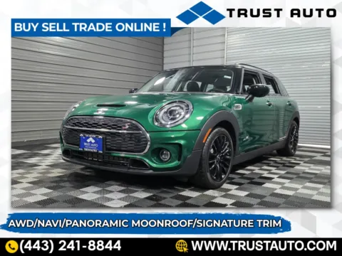 Green 2021 MINI Clubman Cooper S AWD Wagon for sale in Sykesville, MD