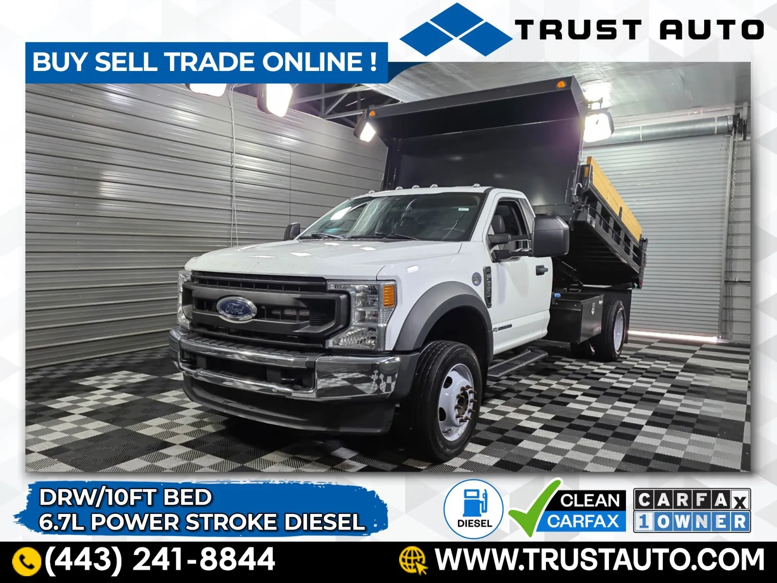 White 2021 Ford F-550 Super Duty Chassis XL Regular Cab DRW RWD for sale in Sykesville, MD
