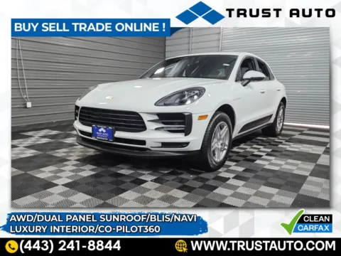 White 2020 Porsche Macan S AWD Luxury SUV for sale in Sykesville, MD