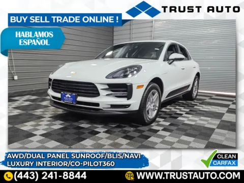 White 2020 Porsche Macan S AWD Luxury SUV for sale in Sykesville, MD