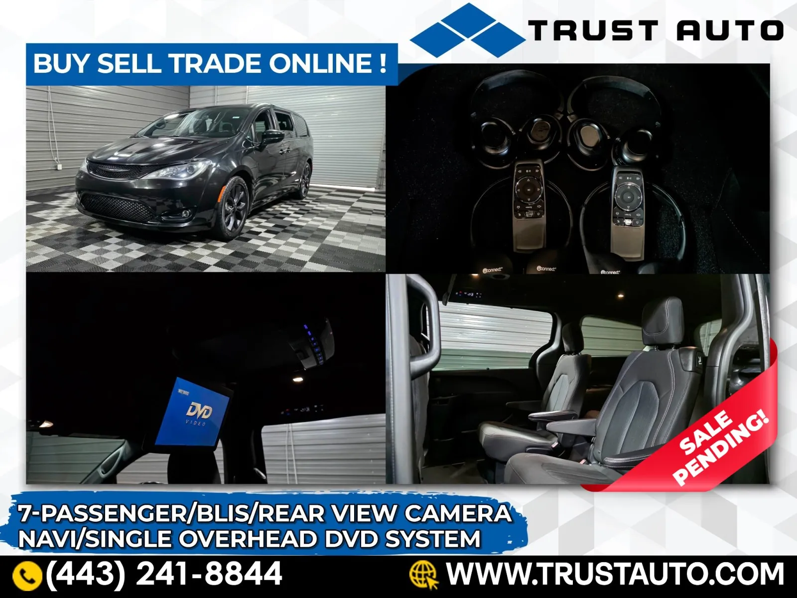 2020 Chrysler Pacifica Touring 7-Passenger Minivan/Van for sale in Sykesville, MD