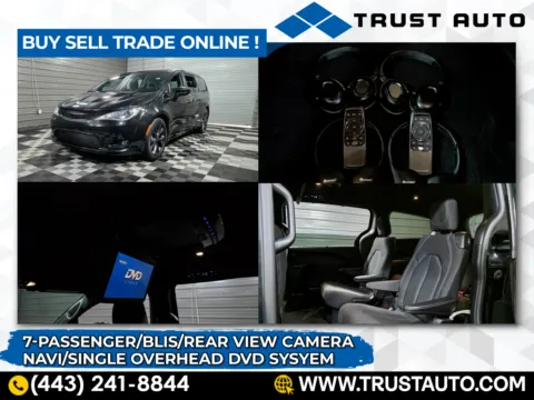 Black 2020 Chrysler Pacifica Touring 7-Passenger Minivan/Van for sale in Sykesville, MD