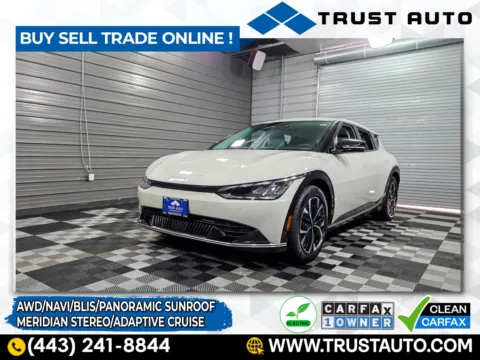 White 2022 Kia EV6 Wind AWD Luxury Electric SUV for sale in Sykesville, MD