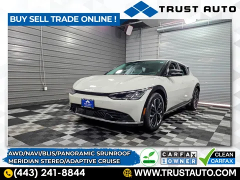 White 2022 Kia EV6 Wind AWD Luxury Electric SUV for sale in Sykesville, MD