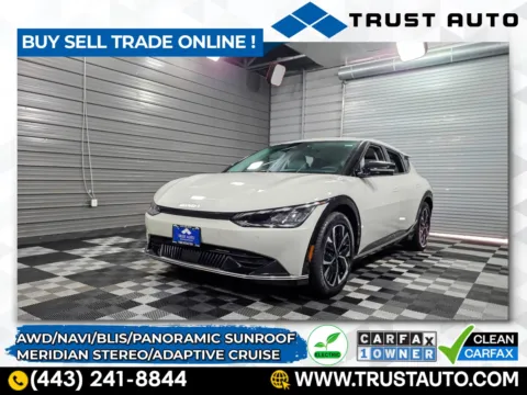 White 2022 Kia EV6 Wind AWD Luxury Electric SUV for sale in Sykesville, MD