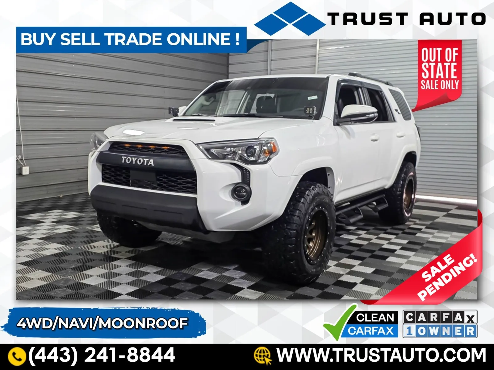 2021 Toyota 4Runner TRD Off Road Premium 4WD SUV for sale in Sykesville, MD