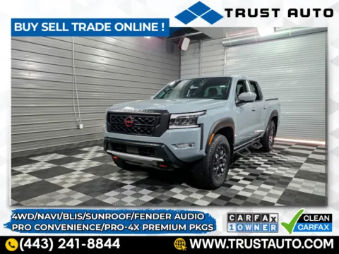 Gray 2023 Nissan Frontier PRO-4X 4WD Crew Cab Pickup Truck w/Premium/Convenience Pkgs for sale in Sykesville, MD