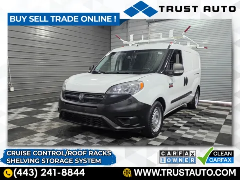 White 2019 Ram ProMaster City Cargo Tradesman Minivan/Van w/Shelving Storage System for sale in Sykesville, MD