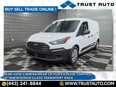 White 2022 Ford Transit Connect Cargo XL LWB 121''WB Minivan/Van w/Rear Liftgate for sale in Sykesville, MD