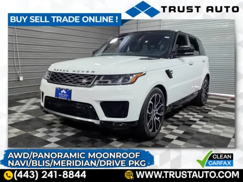White 2021 Land Rover Range Rover Sport HSE Silver Edition AWD Luxury SUV for sale in Sykesville, MD