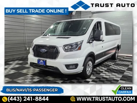 White 2023 Ford Transit 15-Passenger XLT 148''WB Low Roof Minivan/Van for sale in Sykesville, MD