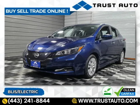 Blue 2023 Nissan LEAF S Electric Hatchback for sale in Sykesville, MD