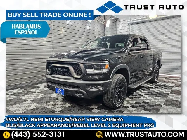 Used 2020 Ram 1500 Rebel 4WD Crew Cab Hemi eTorque Pickup Truck w