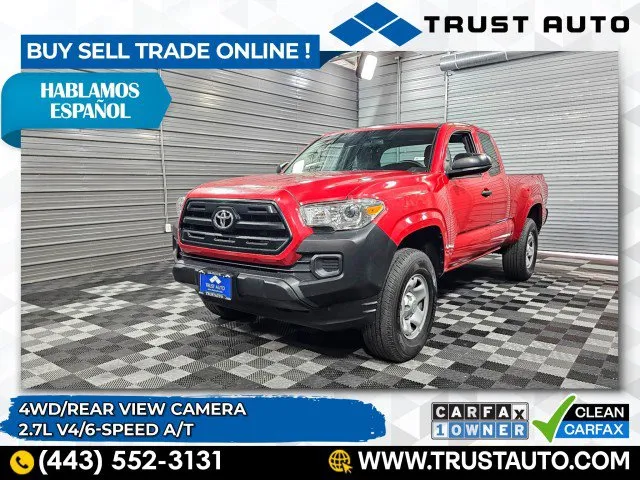 2017 Toyota Tacoma SR 4WD Access Cab Pickup Truck for sale in Sykesville, MD
