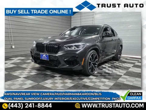 Gray 2021 BMW X4 M AWD Sports Activitiy Luxury Coupe w/Executive/Competition Pkgs for sale in Sykesville, MD