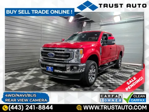 Red 2022 Ford Super Duty F-250 LARIAT 4WD SuperCab Pickup Truck for sale in Sykesville, MD