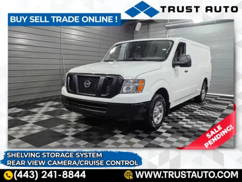 White 2021 Nissan NV 1500 Cargo SV Standard Roof Minivan/Van w/Shelving Storage System for sale in Sykesville, MD