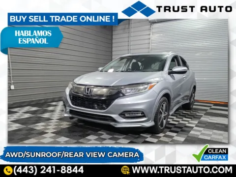 Silver 2019 Honda HR-V Touring AWD SUV for sale in Sykesville, MD
