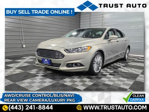 Silver 2016 Ford Fusion SE Sedan w/Luxury Pkg for sale in Sykesville, MD