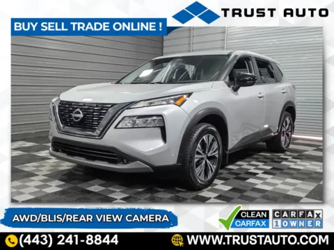 Silver 2022 Nissan Rogue SV AWD SUV for sale in Sykesville, MD