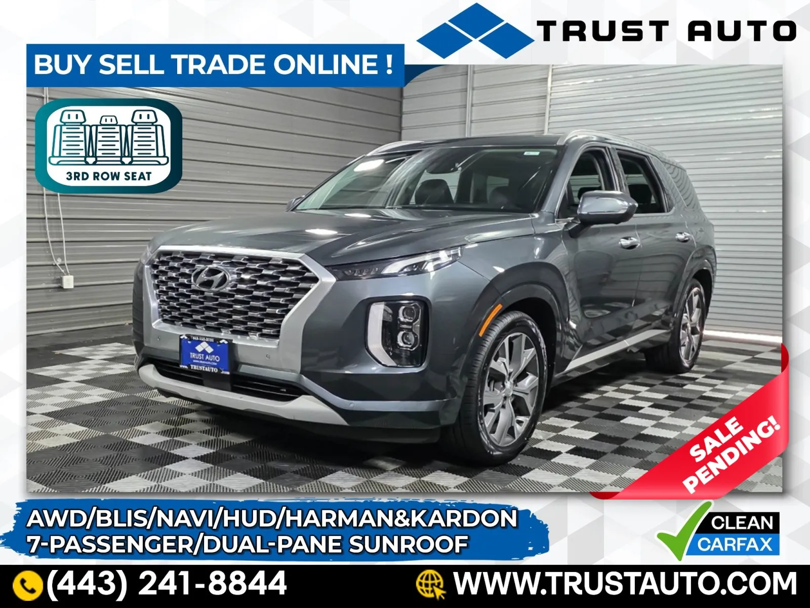 2022 Hyundai Palisade Limited AWD 7-Passenger SUV for sale in Sykesville, MD