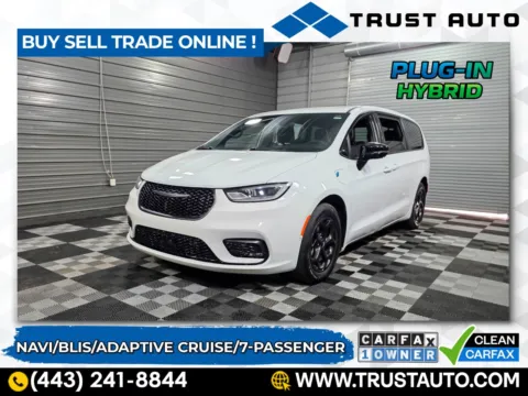 White 2024 Chrysler Pacifica Plug-in Hybrid S 7-Passenger Minivan/Van w/Appearance Pkg for sale in Sykesville, MD