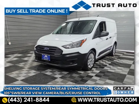 White 2023 Ford Transit Connect Cargo XL 105'' SWB Minivan/Van w/Shelving Storage System for sale in Sykesville, MD