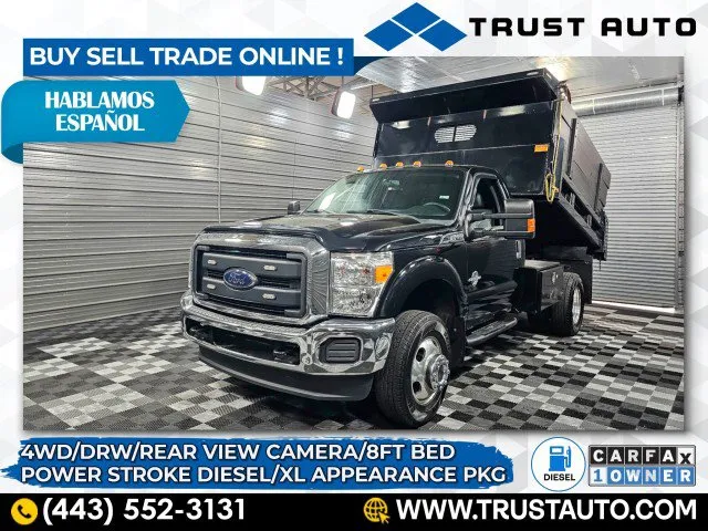 2016 Ford Super Duty F-350 Dump DRW XL 4WD Regular Cab Dually Power Stroke Diesel Pickup Truck for sale in Sykesville, MD
