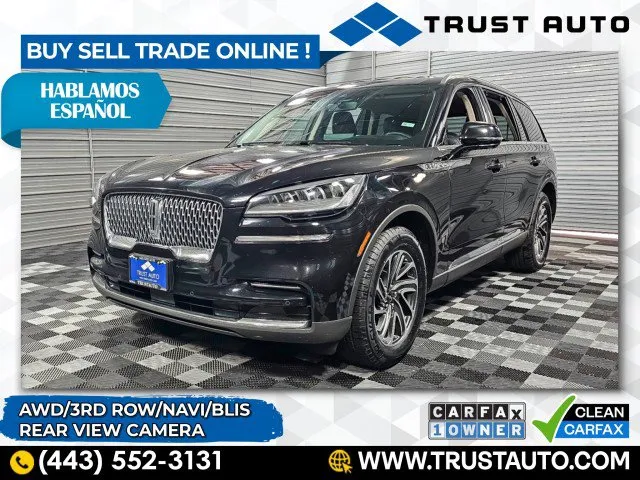 2022 Lincoln Aviator Livery AWD 7-Passenger Luxury SUV for sale in Sykesville, MD