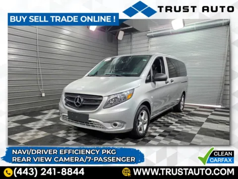 Silver 2016 Mercedes-Benz Metris 7-Passenger Minivan/Van w/Driver Efficiency Pkg for sale in Sykesville, MD