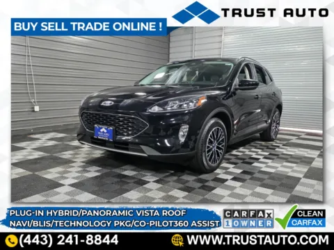 Black 2022 Ford Escape SEL Plug-In Hybrid SUV for sale in Sykesville, MD