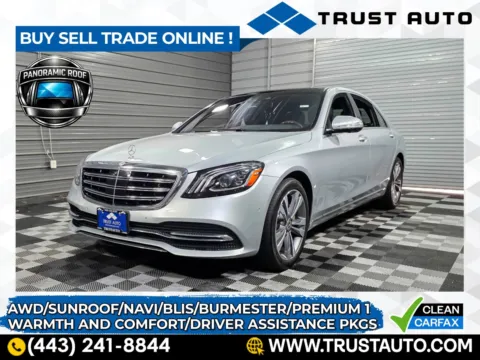 Silver 2018 Mercedes-Benz S-Class S 450 4MATIC AWD Luxury Coupe w/Premium 1 Pkg for sale in Sykesville, MD