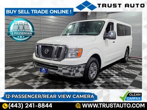 White 2018 Nissan NV3500 HD 12-Passenger SV V6 Minivan/Van for sale in Sykesville, MD