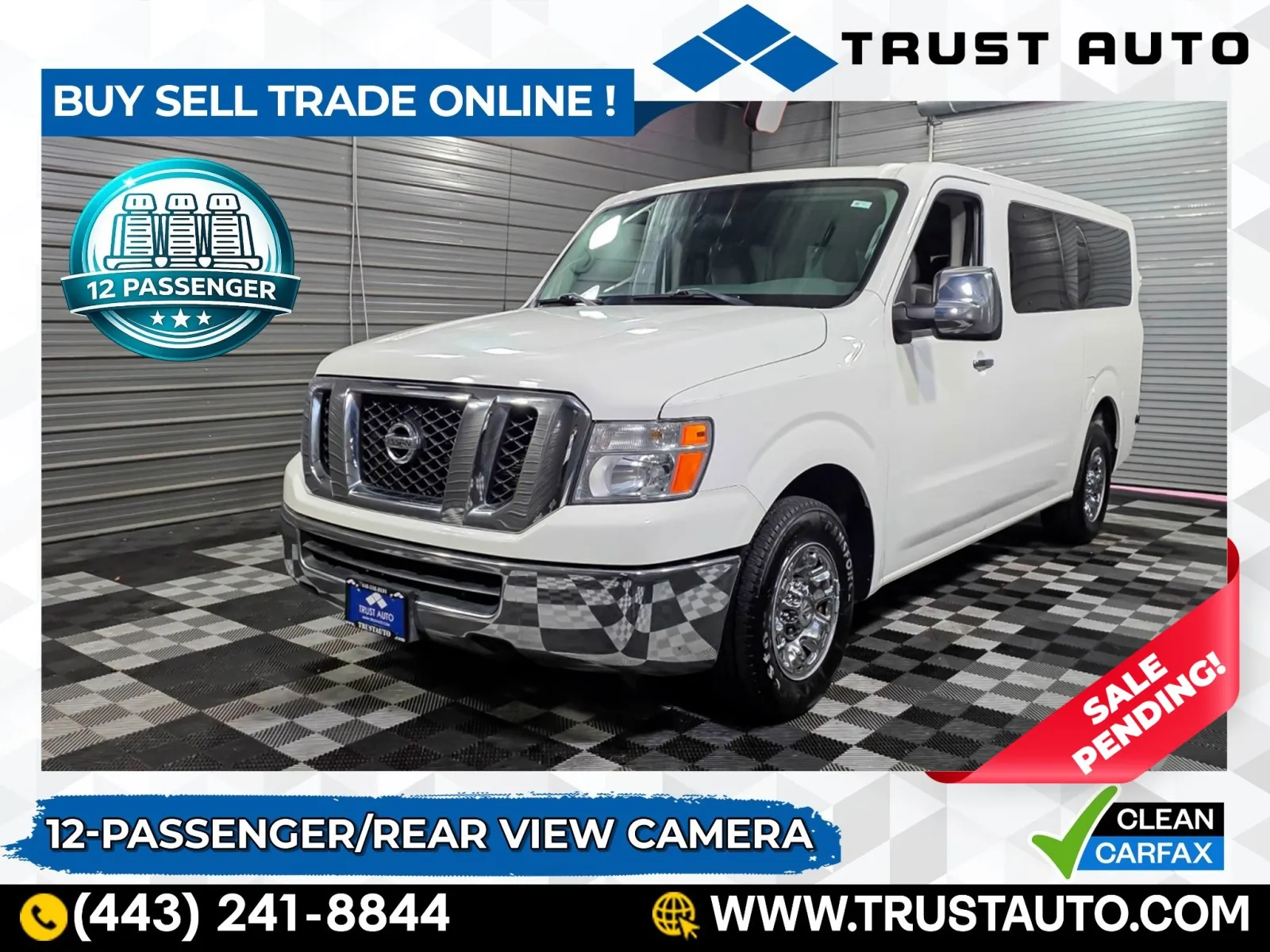2018 Nissan NV3500 HD 12-Passenger SV V6 Minivan/Van for sale in Sykesville, MD