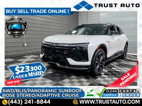 White 2025 Chevrolet Blazer EV SS AWD Electric SUV for sale in Sykesville, MD