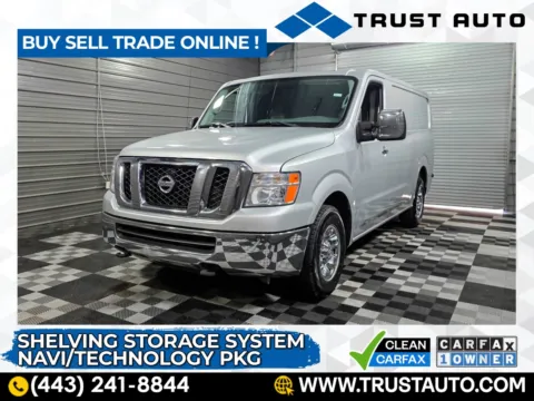 Silver 2017 Nissan NV3500 HD Cargo SL Standard Roof Minivan/Van w/Shelving Storage System for sale in Sykesville, MD