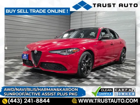 Red 2023 Alfa Romeo Giulia Estrema AWD Luxury Sedan for sale in Sykesville, MD