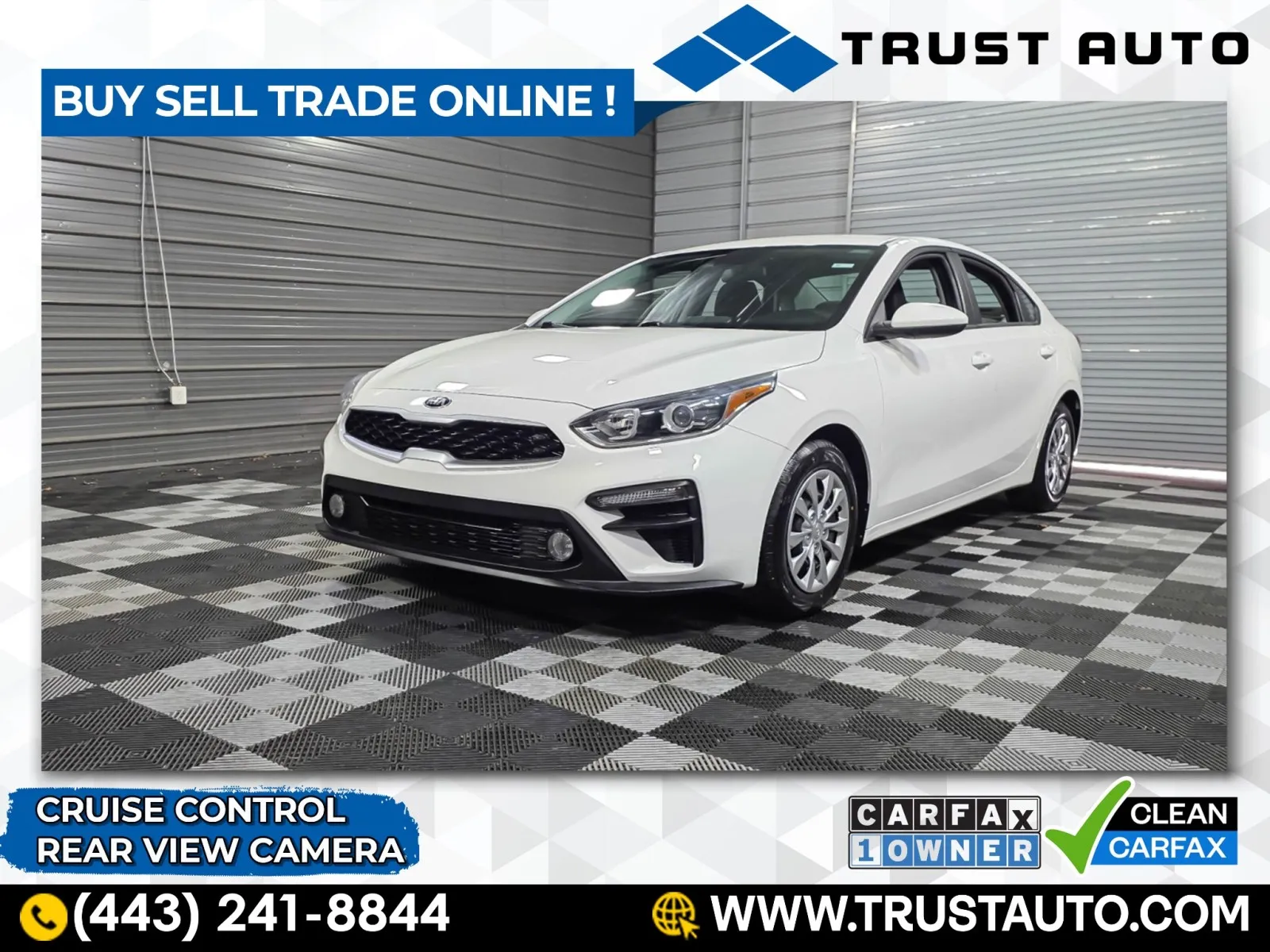 White 2021 Kia Forte FE Sedan for sale in Sykesville, MD